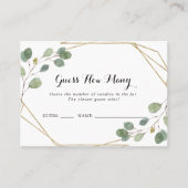 Geometric Greenery raadt hoeveel Kaart van het spe Visitekaartje (Voorkant)