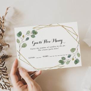 Geometric Greenery raadt hoeveel Kaart van het spe Visitekaartje