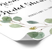 Geometric Greenery Vrijgezellenfeest Welcome Poster (Hoek)