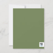 Geometric Greenery Wreath Notitiekaartje (Achterkant)