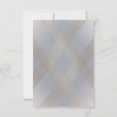 Geometric Grey Gatsby Wedding RSVP (Achterkant)