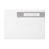 Geometric Grey Gold Gatsby Wedding (Achterkant)