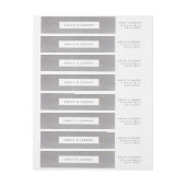 Geometric Grey Gold Gatsby Wedding (Vel)