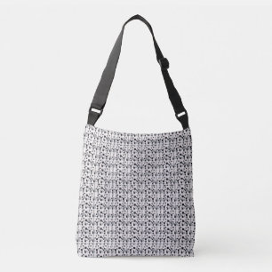 Geometric Grey Square Bag Crossbody Tas