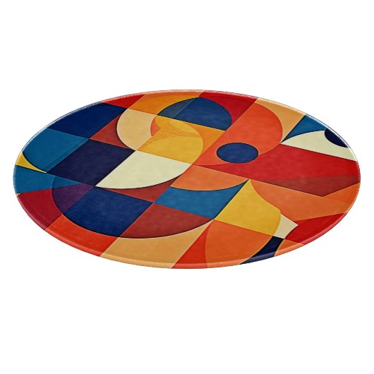 Geometric Harmony: Artful Design Snijplank (Hoek)