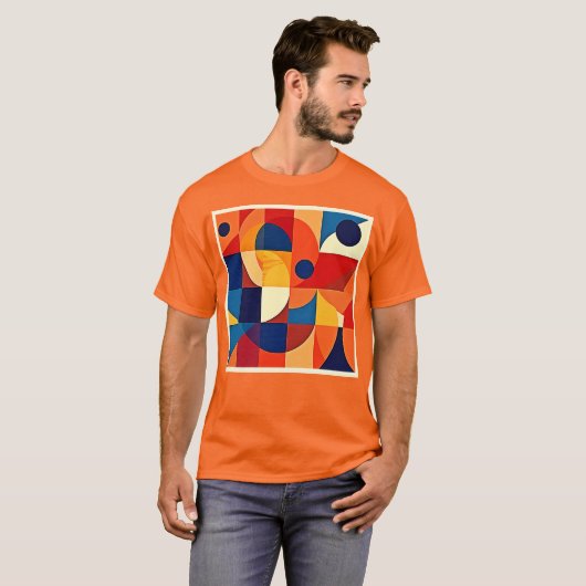 Geometric Harmony: Artful Design T-shirt (Voorkant volledig)