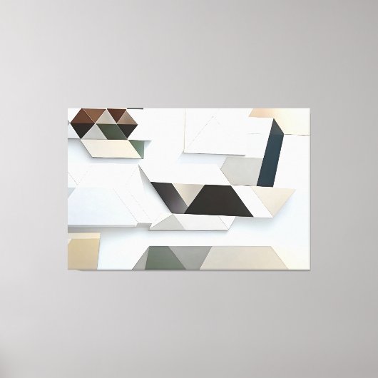 Geometric Harmony Canvas Afdruk (Voorkant)