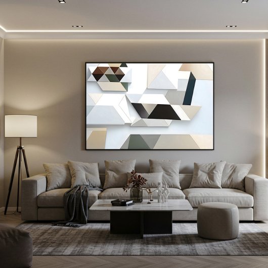 Geometric Harmony Canvas Afdruk