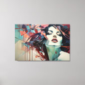 Geometric Harmony Canvas Afdruk (Voorkant)