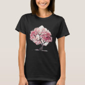 Geometric Harmony of Spring Cherry Blossom Tree of T-shirt (Voorkant)