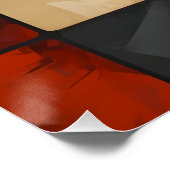 Geometric Horse Wall Art Gift Glossy Poster (Hoek)