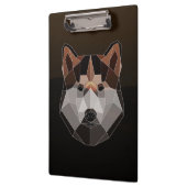 Geometric Husky Canvas Klembord (Links)