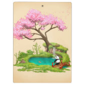 Geometric Husky Canvas Klembord (Achterkant)