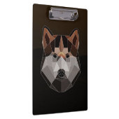 Geometric Husky Canvas Klembord (Rechts)