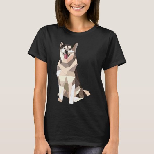 Geometric Husky T-shirt (Voorkant)