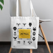 Geometric Indian Zodiac -12 Signs in Artistic Form Tote Bag