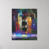 Geometric Industrial Grunge Art 9 Canvas Afdruk (Voorkant)