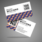 Geometric Interlocking Pattern Real Estate Visitekaartje