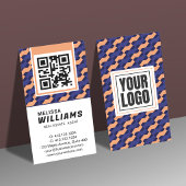 Geometric Interlocking Pattern Vertical Visitekaartje