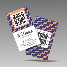 Geometric Interlocking Pattern Vertical Visitekaartje