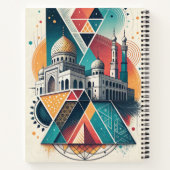 Geometric Islamic Mosque Art with Abstract Shapes Notitieboek (Achterkant)