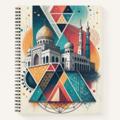 Geometric Islamic Mosque Art with Abstract Shapes Notitieboek (Voorkant)