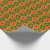 Geometric Kente Pattern Wrapping Paper Cadeaupapier (Hoek)