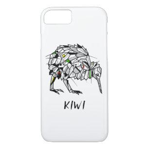 Geometric Koru kiwi iPhone 8/7 Hoesje