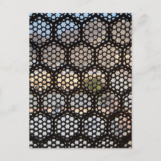 Geometric Lattice window, India Briefkaart (Voorkant)