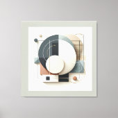Geometric Layered Harmony Canvas Afdruk (Voorkant)