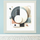 Geometric Layered Harmony Canvas Afdruk (Insitu (Houten vloer))