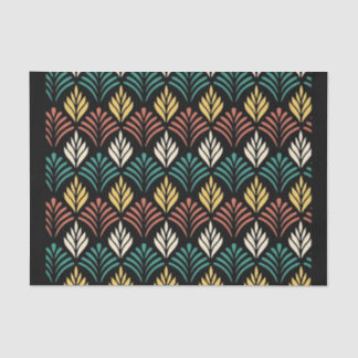 Geometric Leaf Pattern, Geometric Leaves Pattern Tissuepapier