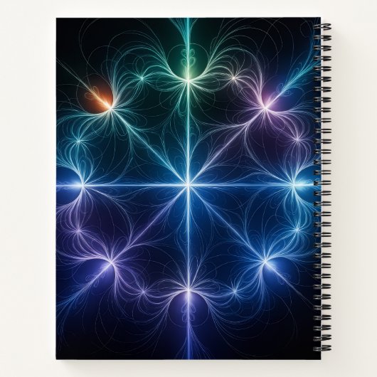 Geometric Light Spiral Notebook Notitieboek (Achterkant)