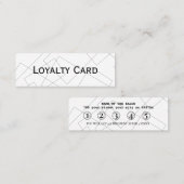 Geometric Line Art Loyalty Kaart – modern en minim (Voorkant / Achterkant)