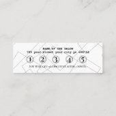 Geometric Line Art Loyalty Kaart – modern en minim (Achterkant)