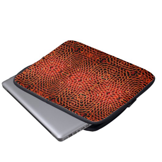 GEOMETRIC Line Pattern Laptop Sleeve (Voorkant onderkant)