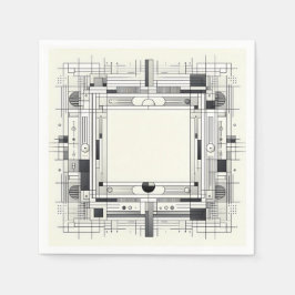 Geometric Linework Frame Servet