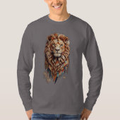 Geometric Lion: Cultural Mosaic T-Shirt Design (Voorkant)
