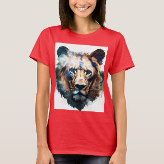 Geometric Lion Fitness Apparel t-shirts
