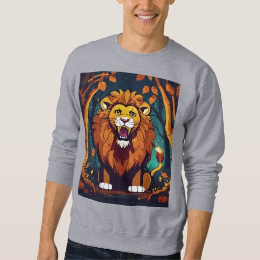 Geometric Lion Logo T-Shirt Design (Voorkant)