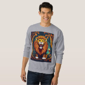 Geometric Lion Logo T-Shirt Design (Voorkant volledig)
