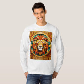 Geometric Lion Mandala T-shirt Design DES (Voorkant volledig)