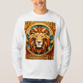 Geometric Lion Mandala T-shirt Design DES (Voorkant)