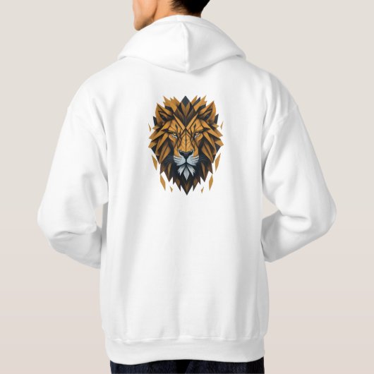 Geometric Lion Roar" T-shirt (Achterkant)