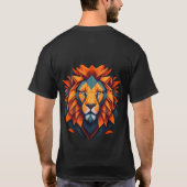 Geometric Lion Tech Startup T-Shirt (Achterkant)