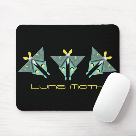 Geometric Luna Moth Muismat (Met muis)