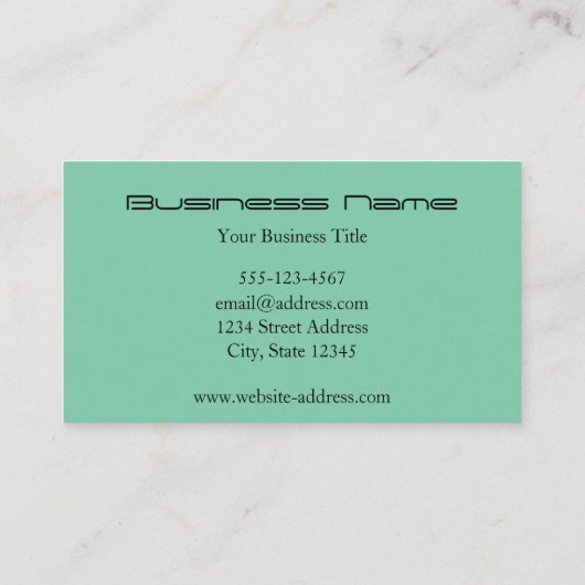 Geometric Luna Moth Visitekaartje (Achterkant)