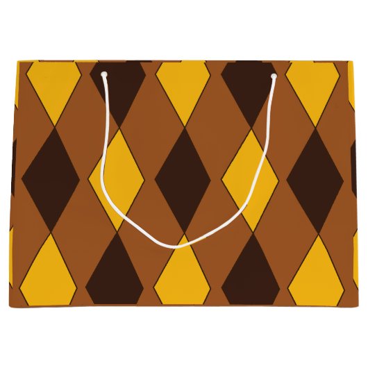 Geometric Luxury Diamond Pattern Groot Cadeauzakje (Voorkant)