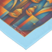 Geometric Magi - Drie Wijzen Kerstster Kunst Tafelkleed (Gekanteld)