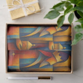Geometric Magi - Drie Wijzen Kerstster Kunst Tissuepapier (Geschenk)
